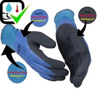 Guide werkhandschoenen - 585 - blauwe latex - waterdicht - maat 9 - thumbnail