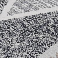 Vloerkleed 120x180 cm katoen zwart en grijs - thumbnail