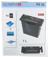 Olympia PS 36 Papierversnipperaar 6 vellen Strip cut 6 mm P-2 7 l - thumbnail