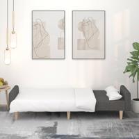 Slaapbank 2-zits stof donkergrijs - thumbnail