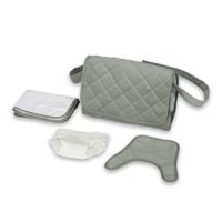 Poppen Verzorgingstas - Corduroy Mint - thumbnail