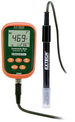 Extech EC600 pH-meter pH-waarde, Geleidingsvermogen, Temperatuur, Weerstand, mV, TDS, Zoutgehalte