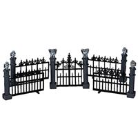 Lemax gargoyle fence s/5 accessoire Spooky Town 2004 - thumbnail
