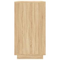 Dressoir 80x34x75 cm bewerkt hout sonoma eikenkleurig - thumbnail