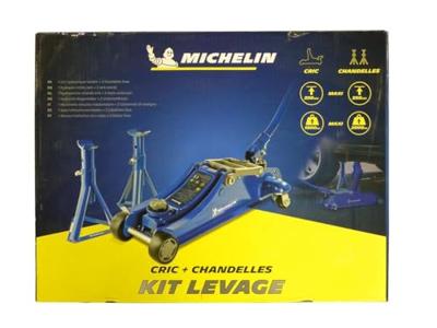 Hydraulische rolkrik - MICHELIN - 9558 - Hefvermogen: 1800 kg - Hefhoogte: 105 mm tot 350 mm.