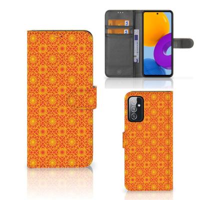 Samsung Galaxy M52 | Telefoon Hoesje | Batik Oranje Samsung Galaxy M52 | Telefoon Hoesje | Batik Oranje