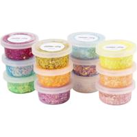 Creativ Company Glitter clay, diverse kleuren, 72x20 ml/ 1 doos - thumbnail