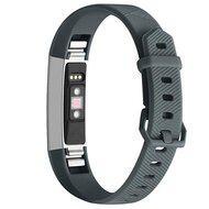 FitBit Alta HR siliconen bandje met gesp - Maat: Large - Donkergrijs - thumbnail