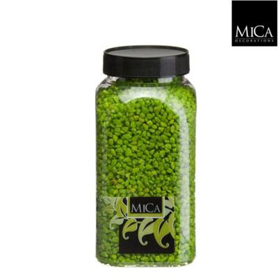 Gravel groen fles 1 kilogram Mica - Mica decorations
