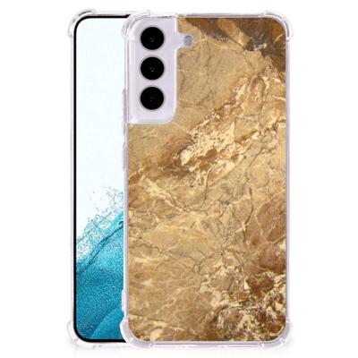 Samsung Galaxy S22 Anti-Shock Hoesje Marmer Creme Samsung Galaxy S22 Anti-Shock Hoesje Marmer Creme