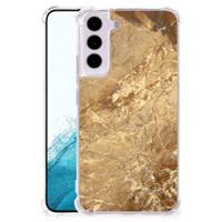 Samsung Galaxy S22 Anti-Shock Hoesje Marmer Creme - thumbnail