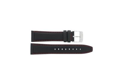 Horlogeband Lotus 18587-1 / 18587-4 Leder Zwart 22mm Horlogeband Lotus 18587-1 / 18587-4 Leder Zwart 22mm