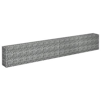VidaXL Gabion plantenbak verhoogd 360x30x60 cm gegalvaniseerd staal VidaXL Gabion plantenbak verhoogd 360x30x60 cm gegalvaniseerd staal