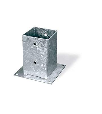 Connex Paalhouder Op Plaat 71X71X150 Vvz - HV4273