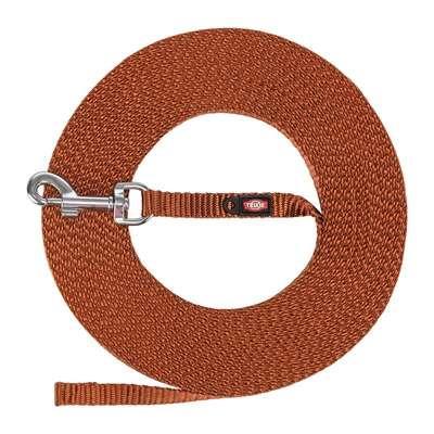 TRIXIE HONDENRIEM SLEEPLIJN EXTRA LICHT ROEST BRUIN XS/S 10 MTR X 1 CM TRIXIE HONDENRIEM SLEEPLIJN EXTRA LICHT ROEST BRUIN XS/S 10 MTR X 1 CM