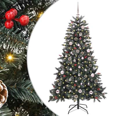 VidaXL Kunstkerstboom met 150 led groen 150 cm pvc en plastic en staal