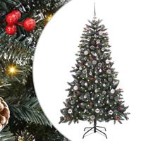 VidaXL Kunstkerstboom met 150 led groen 150 cm pvc en plastic en staal - thumbnail