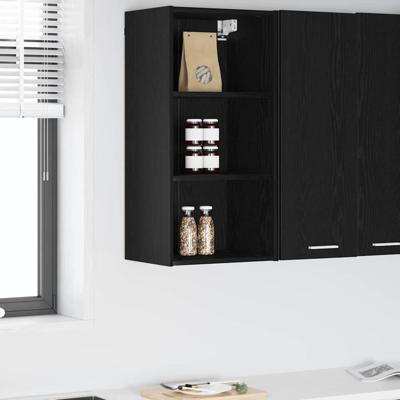 Hangkast Riga Zwart Eiken 40 x 29,5 x 80 cm Bewerkt hout Hangkast Riga Zwart Eiken 40 x 29,5 x 80 cm Bewerkt hout