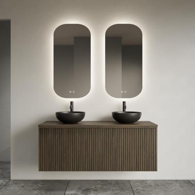 Toilet Spiegel Gliss Design Notus 50x100 cm Verticaal Incl. Spiegelverwarming en Indirect LED-verlichting Rondom Toilet Spiegel Gliss Design Notus 50x100 cm Verticaal Incl. Spiegelverwarming en Indirect LED-verlichting Rondom