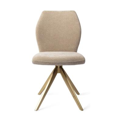 Jesper Home Ikata eetkamerstoel Funky Fudge turn gold