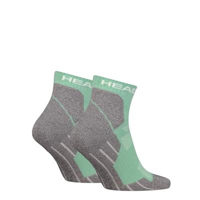 HEAD Wandelsokken All Climates Hiking Quarter 2-pack Licht Groen-43/46