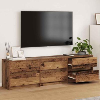 TV-kast met lade Bruin 180 x 34 x 50 cm Bewerkt hout