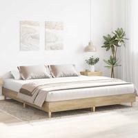 Bedframe zonder matras hout sonoma eikenkleurig 180x200 cm - thumbnail