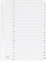 Pergamy tabbladen met indexblad, ft A4, 11-gaatsperforatie, A-Z met 20 tabs - thumbnail