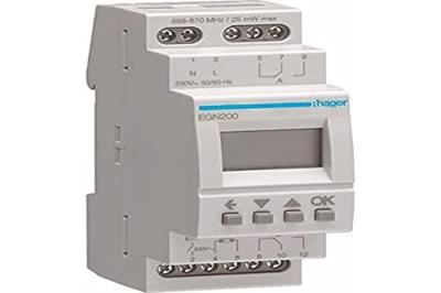 Hager DIN-rail schakelklok Analoog