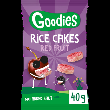 Goodies Luchtige Rijstwafeltjes Rood fruit 40g bij Jumbo