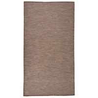 VidaXL Buitenkleed platgeweven 80x150 cm bruin - thumbnail