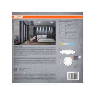 OSRAM HOMELIGHTING 4099854445804 Downlight Slim 225mm 22W 6500K LED-plafondlamp 22.00 W Wit OSRAM HOMELIGHTING 4099854445804 Downlight Slim 225mm 22W 6500K LED-plafondlamp 22.00 W Wit