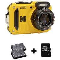 Kodak Pixpro WPZ2 + 2 Akku + microSD Bundle Digitale camera 15 Mpix Zoom optisch: 4 x Geel Incl. accu, Incl. flitser, Incl. geheugenkaart Beeldstabilisatie, - thumbnail