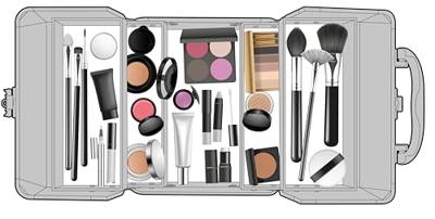 Make-up Koffer Zilver