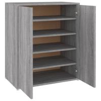 VidaXL Schoenenkast 60x35x70 cm bewerkt hout grijs sonoma eikenkleurig - thumbnail