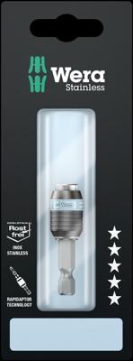 Wera 3888/4/1 K Rapidaptor Universele Bithouder, Edelstaal, 1/4 duim x 50 mm - 1 stuk(s) - 05073616001 Wera 3888/4/1 K Rapidaptor Universele Bithouder, Edelstaal, 1/4 duim x 50 mm - 1 stuk(s) - 05073616001