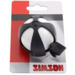 Simson fietsbel sport wit-zwart op kaart - thumbnail