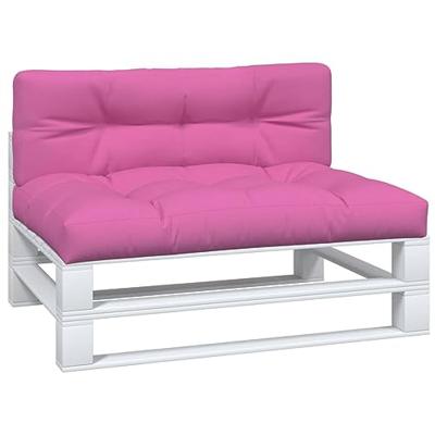 Palletbankkussens 2 st stof roze - thumbnail