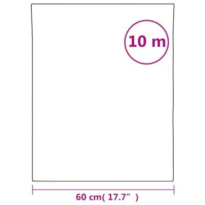 VidaXL Raamfolie mat 60x1000 cm pvc transparant