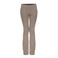 Geisha winter flare broek meisjes - bruin/goud - jacquard - thumbnail