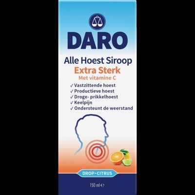 Alle hoest siroop extra sterk met vitamine C 150 Milliliter