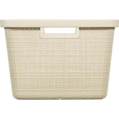 Curver jute wasmand 46 liter offwhite - thumbnail
