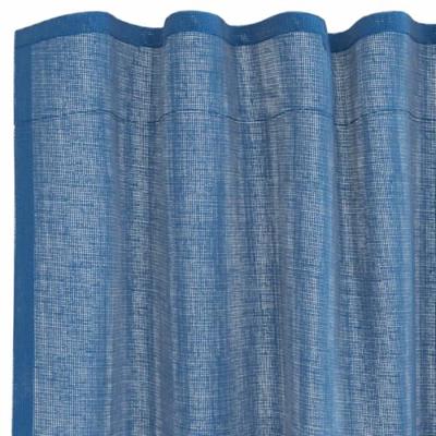 Gordijnen voile met roedezakken 2 st koningsblauw