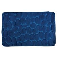 MSV Badkamerkleedje|badmat - kiezel - vloer - marine blauw - 50 x 80cm - thumbnail