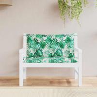 VidaXL Tuinbankkussens 2 st bladpatroon 100x50x7 cm oxford stof - thumbnail