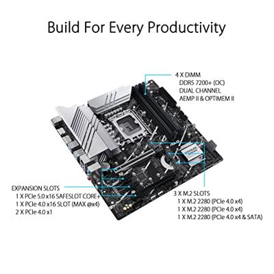 ASUS PRIME Z790M-PLUS Intel Z790 LGA 1700 micro-ATX