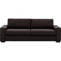 Goossens Bank Lucca donkerbruin, stof, 3-zits, stijlvol landelijk - thumbnail