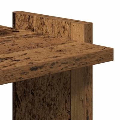 Boekenkast 3-laags 60x30x120 cm bewerkt hout oud houtkleur Boekenkast 3-laags 60x30x120 cm bewerkt hout oud houtkleur