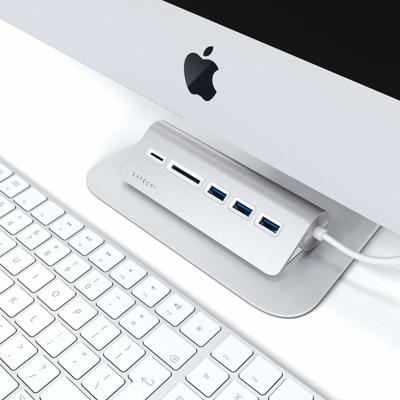 Satechi ST-TCHCRS USB-combi-hub Zilver Satechi ST-TCHCRS USB-combi-hub Zilver