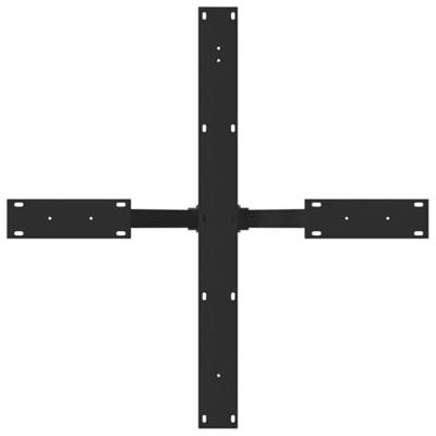 Eettafelpoot spider vorm 85x85x(72-73) cm staal zwart